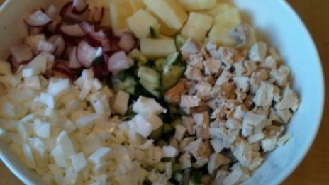 окрошка — летний холодный суп