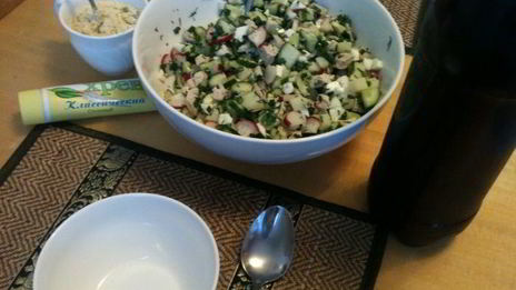 окрошка — летний холодный суп