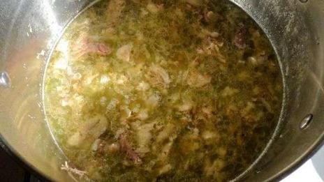 суп горячий холодец