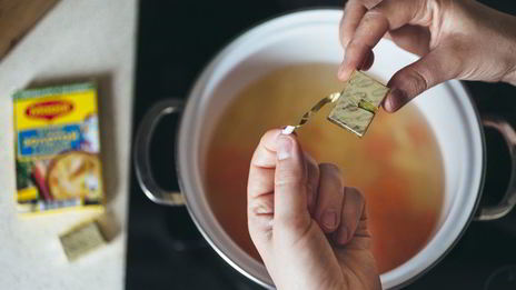 куриный суп с заварными клецками