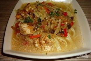 Лагман с курицей