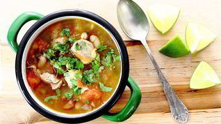 Мексиканский суп с фасолью