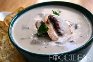 Молочный суп с грибами