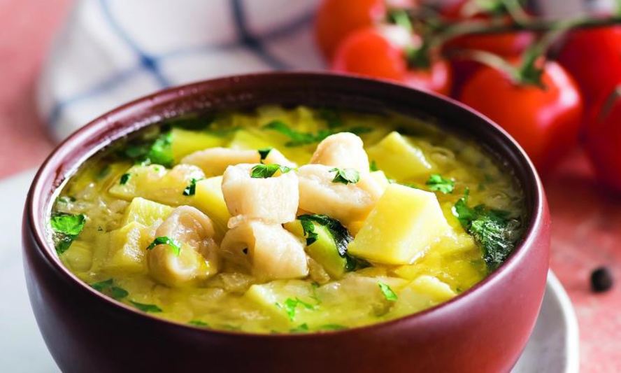 Рецепт молочного супа с клецками