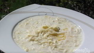 Молочный суп с лапшой