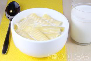 Молочный суп с макаронами