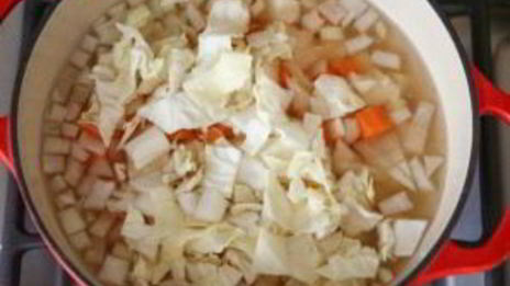 молочный суп с овощами