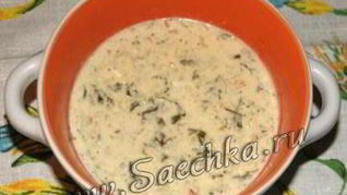 Суп молочный с овощами