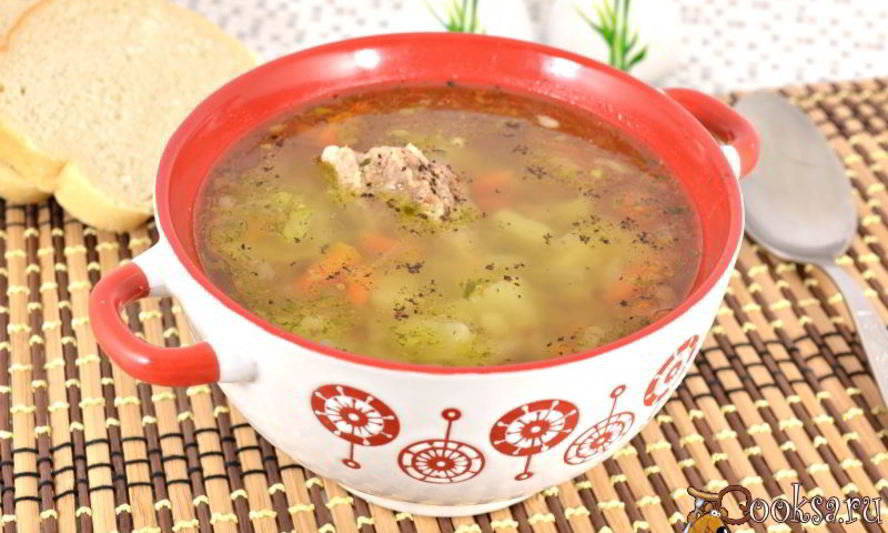 Рецепт мясного супа с гречкой