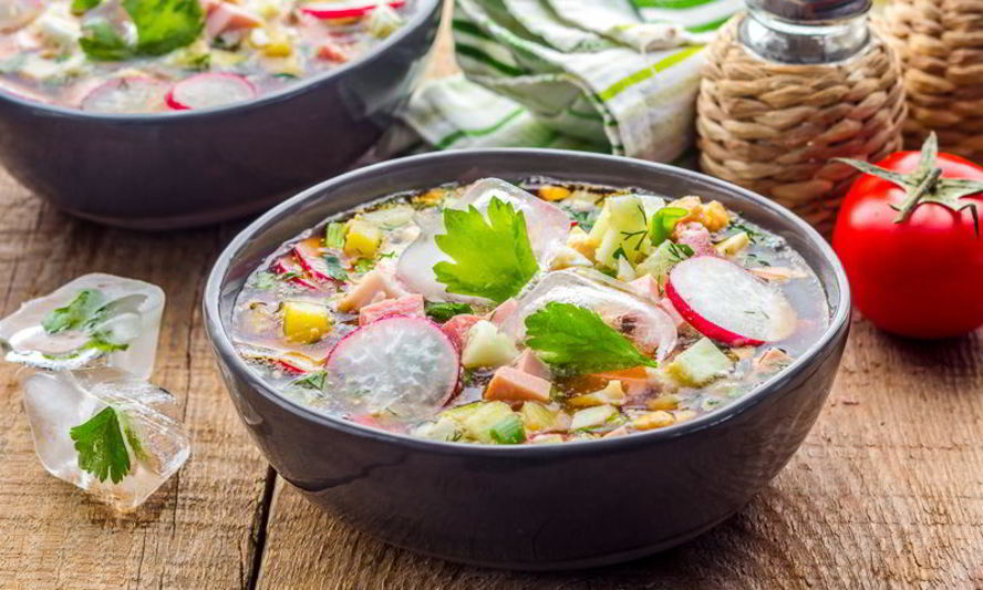 Рецепт домашней окрошки на квасе