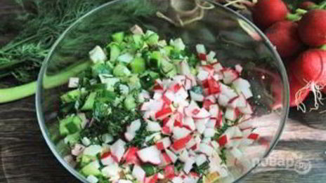 классическая окрошка на квасе