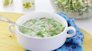 Классическая окрошка с уксусом