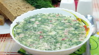 Окрошка классическая с колбасой