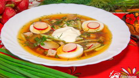 окрошка мясная