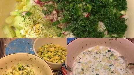 окрошка на айране