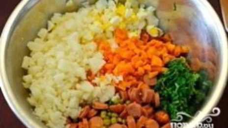 окрошка на кефире и минералке