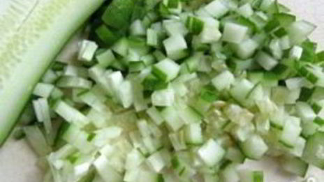 окрошка на кефире и минеральной воде