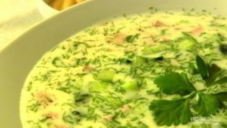 окрошка на кефире с горчицей