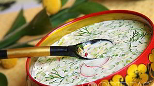 Окрошка на кефире