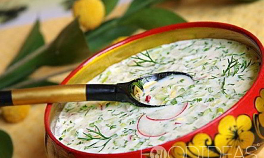 Рецепт окрошки на кефире