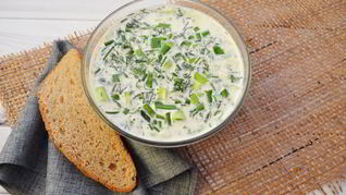 Окрошка на хлебном квасе