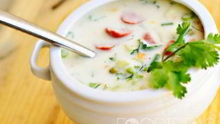 Окрошка на квасе и кефире