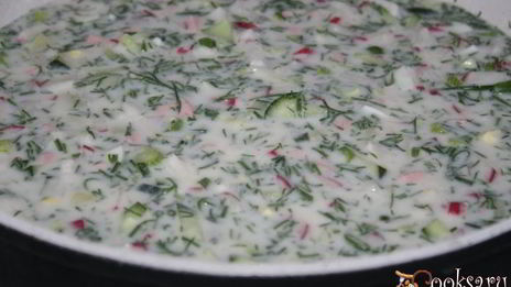 окрошка на мацони и айране