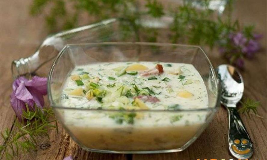 Рецепт окрошки на сметане и минеральной воде