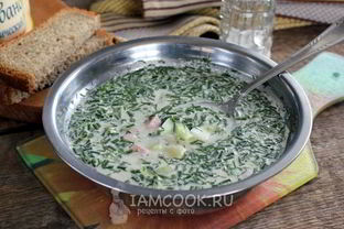 Окрошка на воде с майонезом и уксусом