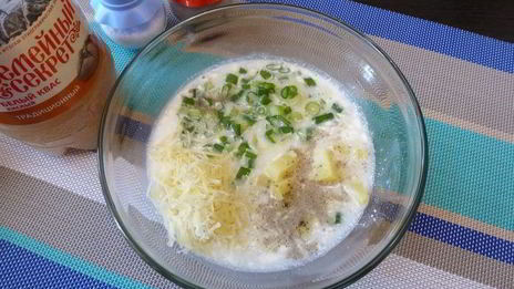 окрошка по-польски с сыром