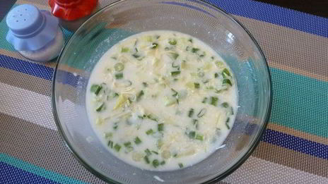 окрошка по-польски с сыром