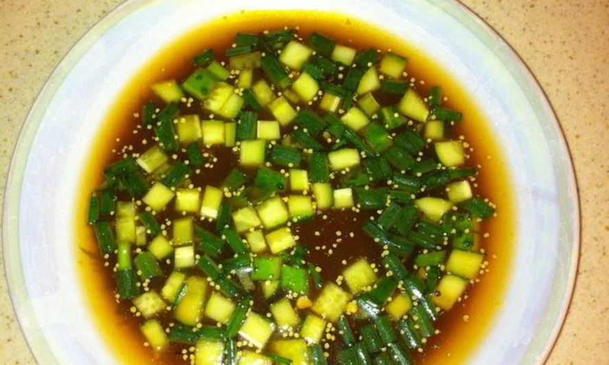 Рецепт окрошки с горчицей и хреном