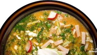 Окрошка с горчицей