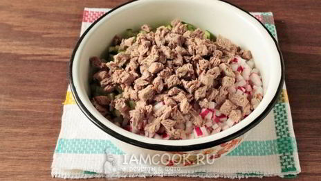 окрошка с говядиной