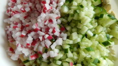 окрошка с грибами