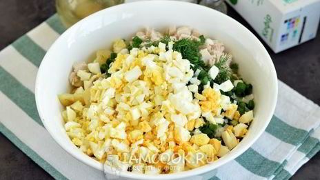 окрошка с куриной грудкой