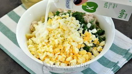 окрошка с куриной грудкой