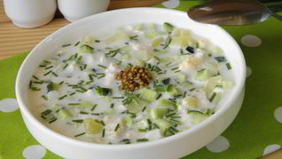 Окрошка с курицей