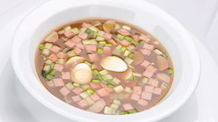 Окрошка с редькой