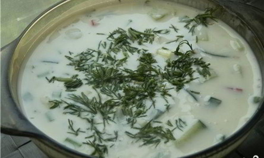 Рецепт окрошки сыроедческой