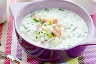 Сметанная окрошка