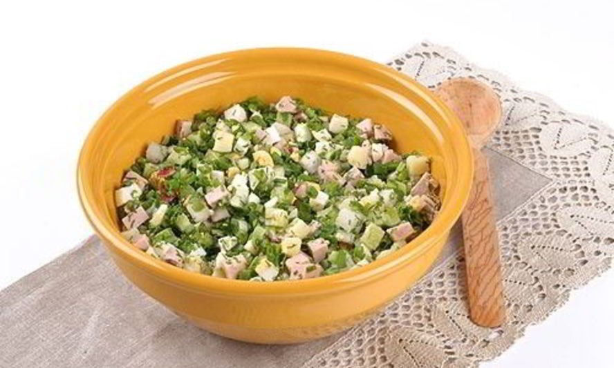 Рецепт закуски окрошка по-русски