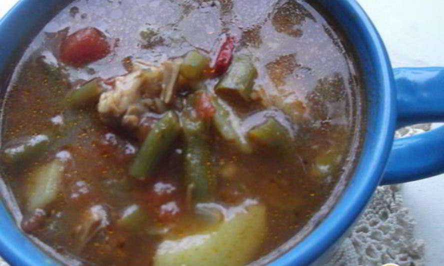 Рецепт острого супа со стручковой фасолью