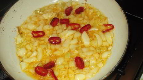 острый суп со стручковой фасолью