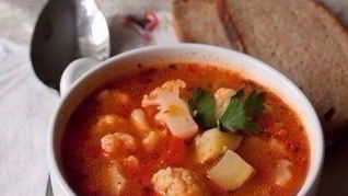 Быстрый овощной суп