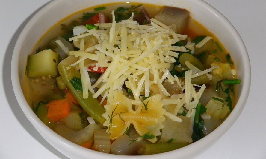 Рецепт итальянского сезонного супа минестроне