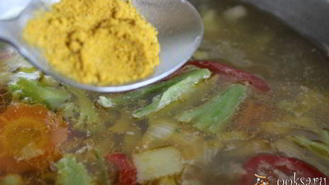 куриный суп с овощами и фарфалле