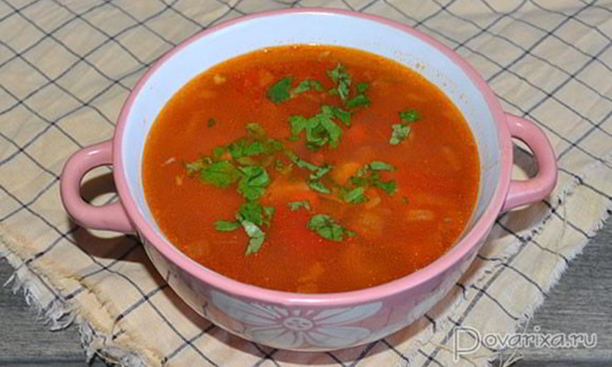 Рецепт куриного супа с овощами по-мексикански