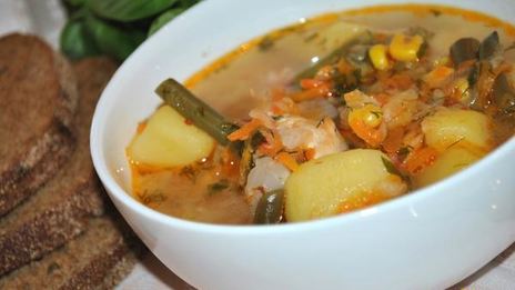 куриный суп с овощами