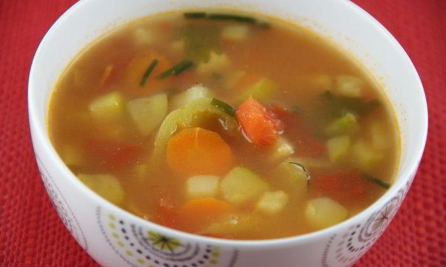 Рецепт легкого супа из летних овощей с рисом